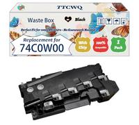 Compatible for Lexmark 74C0W00 Waste Box Work for Lexmark C4100 Series C4150 C4150de CS720de CS720dte CS725de Printers (1 Pack Black)