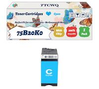 Compatible for Lexmark 75B20K0 75B20C0 75B20M0 75B20Y0 Toner Cartridges Work for Lexmark CS727 CS727de CS728de Printers (1 Pack Cyan)