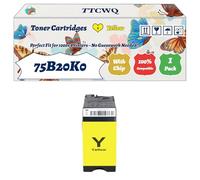 Compatible for Lexmark 75B20K0 75B20C0 75B20M0 75B20Y0 Toner Cartridges Work for Lexmark CS727 CS727de CS728de Printers (1 Pack Yellow)