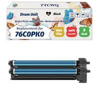 Compatible for Lexmark 76C0PK0 Drum Unit Work for Lexmark CS921de CX921DE CX923DXE CS923DE CX922DE Printers, with Chip, High Yield 100000 Pages, High-Definition Printing (2 Pack Black)