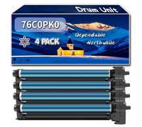 Compatible for Lexmark 76C0PK0 Drum Unit, Work for Lexmark CS921de CX921DE CX923DXE CS923DE CX922DE Printers, Drum Unit 76C0PV0 (4 Pack Black)