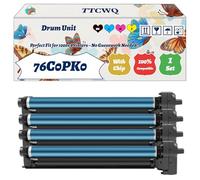 Compatible for Lexmark 76C0PK0 Drum Unit Work for Lexmark CS921de CX921DE CX923DXE CS923DE CX922DE Printers, with Chip, High Yield 100000 Pages, High-Definition Printing (4-Pack BK/C/M/Y)