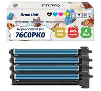 Compatible for Lexmark 76C0PK0 Drum Unit Work for Lexmark CS921de CX921DE CX923DXE CS923DE CX922DE Printers, with Chip, High Yield 100000 Pages, High-Definition Printing (4-Pack BK/C/M/Y)