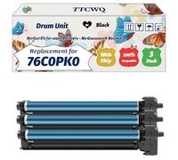 Compatible for Lexmark 76C0PK0 Drum Unit Work for Lexmark CX924DTE CX920de CX923DTE CX924DXE Printers, with Chip, High Yield 100000 Pages, High-Definition Printing (3 Pack Black)