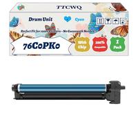 Compatible for Lexmark 76C0PK0 Drum Unit Work for Lexmark CX924DTE CX920de CX923DTE CX924DXE Printers, with Chip, High Yield 100000 Pages, High-Definition Printing (1 Pack Cyan)