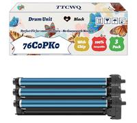 Compatible for Lexmark 76C0PK0 Drum Unit Work for Lexmark CX924DTE CX920de CX923DTE CX924DXE Printers, with Chip, High Yield 100000 Pages, High-Definition Printing (3 Pack Black)