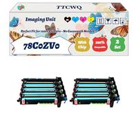 Compatible for Lexmark 78C0ZV0 Imaging Unit Work for Lexmark CX421adn CX522ade CX622ade CX625adhe Printers, with Chip, High Yield 125000 Pages, High-Definition Printing (2 Set)