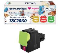 Compatible for Lexmark 78C20K0 Toner Cartridges Work for Lexmark CS421adn CS421dn CX421adn CX625ade CS521dn CS622de CX522ade CX622ade Printers (1 Pack Magenta)