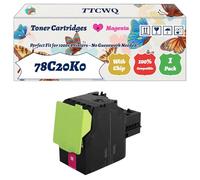 Compatible for Lexmark 78C20K0 Toner Cartridges Work for Lexmark CS421dn CS521dn CS622de CX421adnL CX522ade CX622ade Printers (1 Pack Magenta)