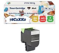 Compatible for Lexmark 78C2XK0 Toner Cartridge Work for Lexmark CS421dn CX421adn CX625ade CS521dn CX522ade CX625adhe CS622de Printers (1 Pack Black)