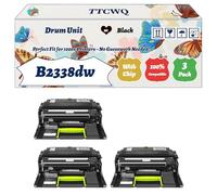 Compatible for Lexmark B2338dw Drum Unit Work for Lexmark MS421dn MS421dw MS521dn MS621dn MS622de MX321adn Printers, with Chip, High Yield 60000 Pages, High-Definition Printing (3 Pack Black)