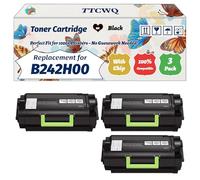 Compatible for Lexmark B242H00 Toner Cartridge Work for Lexmark MB2442 MB2546 MB2650 Printers, with Chip, High Yield 6000 Pages, High-Definition Printing (3 Pack Black)