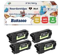 Compatible for Lexmark B282000 Toner Cartridges Work for Lexmark B2865dw MB2770adwhe Printers, with Chip, High Yield 8500 Pages, High-Definition Printing (4 Pack Black)