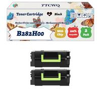 Compatible for Lexmark B282H00 Toner Cartridge Work for Lexmark MB2770ADHWE B2865DW Printers, with Chip, High Yield 25000 Pages, High-Definition Printing (2-Pack Black)