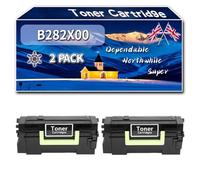Compatible for Lexmark B282X00 Toner Cartridge, Work for Lexmark B2865dw MB2770adhwe Printers, Toner Cartridge (2-Pack Black)