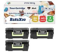 Compatible for Lexmark B282X00 Toner Cartridge Work for Lexmark B2865dw MB2770adhwe Printers, with Chip, High Yield 30000 Pages, High-Definition Printing (3 Pack Black)