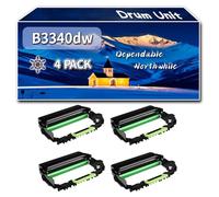 Compatible for Lexmark B3340dw Drum Unit, Work for Lexmark MS331dn MS431dn MX331adn MX431adn Printers, Drum Unit 55B0ZA0 (4 Pack Black)