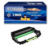 Compatible for Lexmark B3340dw Drum Unit, Work for Lexmark MS331dn MS431dn MX331adn MX431adn Printers, Drum Unit 55B0ZA0 (1 Pack Black)