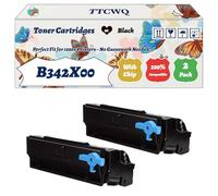 Compatible for Lexmark B342X00 Toner Cartridges Work for Lexmark B3340DW B3442DW MB3442ADW MB3442I Printers, with Chip, High Yield 7000 Pages, High-Definition Printing (2-Pack Black)