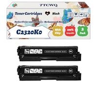 Compatible for Lexmark C2320K0 C2320C0 C2320M0 C2320Y0 Toner Cartridges Work for Lexmark C2325dw C2425dw C2535dw MC2425adw MC2535adwe Printers (2 Pack Black)