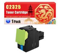 Compatible for Lexmark C2325 C2325 C2425 C2535 MC2325 MC2425 MC2535 MC2640 Toner Cartridge Printers, With Chip Large Capacity 3000 Pages (1 Pack Cyan)