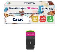 Compatible for Lexmark C2325 Toner Cartridges Work for Lexmark C2325dw C2425dw C2535dw MC2425adw MC2535adwe Printers (1 Pack Magenta)