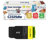 Compatible for Lexmark C2325dw Toner Cartridge Work for Lexmark C2325dw C2425dw C2535dw MC2425adw MC2535adwe Printers (1 Pack Yellow)