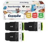 Compatible for Lexmark C2325dw Toner Cartridge Work for Lexmark C2325dw C2425dw C2535dw MC2425adw MC2535adwe Printers (3 Pack Black)