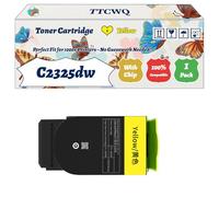 Compatible for Lexmark C2325dw Toner Cartridge Work for Lexmark C2325dw C2425dw C2535dw MC2425adw MC2535adwe Printers (1 Pack Yellow)