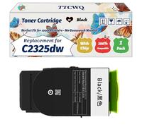 Compatible for Lexmark C2325dw Toner Cartridge Work for Lexmark C2325dw C2425dw C2535dw MC2425adw MC2535adwe Printers (1 Pack Black)