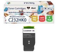 Compatible for Lexmark C232HK0 C232HC0 C232HM0 C232HY0 Toner Cartridges Work for Lexmark C2425 C2425dw MC2425adw C2640 Printers (1 Pack Black)