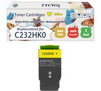 Compatible for Lexmark C232HK0 C232HC0 C232HM0 C232HY0 Toner Cartridges Work for Lexmark C2425 C2425dw MC2425adw C2640 Printers (1 Pack Yellow)