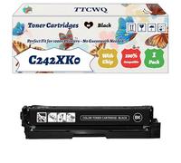 Compatible for Lexmark C242XK0 C242XM0 C242XY0 C242XC0 Toner Cartridges Work for Lexmark C2425dw C2535dw MC2425adw MC2535adwe Printers (1 Pack Black)