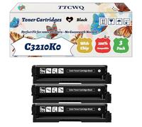 Compatible for Lexmark C3210K0 C3210C0 C3210M0 C3210Y0 Toner Cartridges Work for Lexmark MC3224adwe MC3224dwe MC3224i MC3326adwe Printers (3 Pack Black)