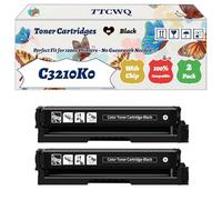Compatible for Lexmark C3210K0 C3210C0 C3210M0 C3210Y0 Toner Cartridges Work for Lexmark MC3224adwe MC3224dwe MC3224i MC3326adwe Printers (2 Pack Black)