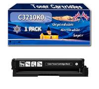 Compatible for Lexmark C3210K0 C3210C0 C3210M0 C3210Y0 Toner Cartridges, Work for Lexmark MC3224adwe MC3224dwe MC3224i MC3326adwe MC3326i Printers, Toner Cartridges (1 Pack Black)