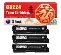 Compatible for Lexmark C3224 C3224 C3326 C3426 MC3326 MC3426 MC3224 Toner Cartridges Printers, With Chip Large Capacity 4000 Pages (3 Pack Black)