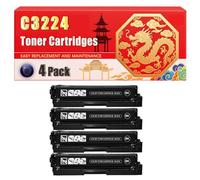Compatible for Lexmark C3224 C3224 C3326 C3426 MC3326 MC3426 MC3224 Toner Cartridges Printers, With Chip Large Capacity 4000 Pages (4 Pack Black)