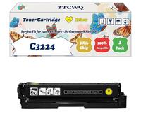 Compatible for Lexmark C3224 Toner Cartridge Work for Lexmark C3224 C3326 C3426 MC3224 MC3326 MC3426 Printers, with Chip, High Yield 1500 Pages, High-Definition Printing (1 Pack Yellow)