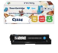 Compatible for Lexmark C3224 Toner Cartridge Work for Lexmark C3224 C3326 C3426 MC3224 MC3326 MC3426 Printers, with Chip, High Yield 1500 Pages, High-Definition Printing (1 Pack Cyan)