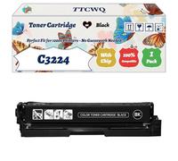 Compatible for Lexmark C3224 Toner Cartridge Work for Lexmark C3224 C3326 C3426 MC3224 MC3326 MC3426 Printers, with Chip, High Yield 1500 Pages, High-Definition Printing (1 Pack Black)