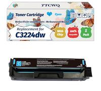 Compatible for Lexmark C3224dw Toner Cartridge Work for Lexmark C3224dw C3326dw MC3224adwe MC3224dwe MC3224i Printers, with Chip, High Yield 1500 Pages, High-Definition Printing (1 Pack Cyan)