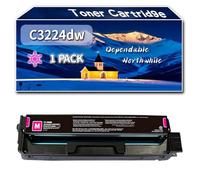 Compatible for Lexmark C3224dw Toner Cartridge, Work for Lexmark C3224dw C3326dw MC3224adwe MC3224dwe MC3224i Printers, Toner Cartridge C3220K0 C3220M0 C3220Y0 C3220C0 (1 Pack Magenta)