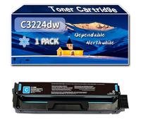 Compatible for Lexmark C3224dw Toner Cartridge, Work for Lexmark C3224dw C3326dw MC3224adwe MC3224dwe MC3224i Printers, Toner Cartridge C3220K0 C3220M0 C3220Y0 C3220C0 (1 Pack Cyan)