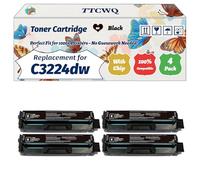 Compatible for Lexmark C3224dw Toner Cartridge Work for Lexmark MC3226adwe MC3326adwe MC3326i MC3426i Printers, with Chip, High Yield 1500 Pages, High-Definition Printing (4 Pack Black)