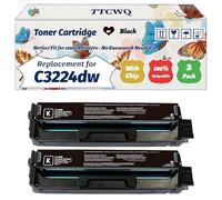 Compatible for Lexmark C3224dw Toner Cartridge Work for Lexmark MC3226adwe MC3326adwe MC3326i MC3426i Printers, with Chip, High Yield 1500 Pages, High-Definition Printing (2 Pack Black)