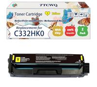 Compatible for Lexmark C332HK0 C332HC0 C332HM0 C332HY0 Toner Cartridge Work for Lexmark MC3326adwe MC3326i Printers (1 Pack Yellow)