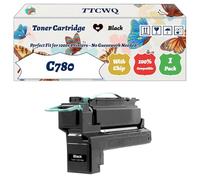 Compatible for Lexmark C780 Toner Cartridge Work for Lexmark C780 C782 X782E Printers, with Chip, High Yield 15000 Pages, High-Definition Printing (1 Pack Black)