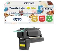 Compatible for Lexmark C780 Toner Cartridge Work for Lexmark C780 C782 X782E Printers, with Chip, High Yield 15000 Pages, High-Definition Printing (1 Pack Yellow)