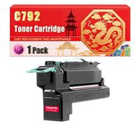 Compatible for Lexmark C792 C792 X792 Toner Cartridge Printers, With Chip Large Capacity 20000 Pages (1 Pack Magenta)